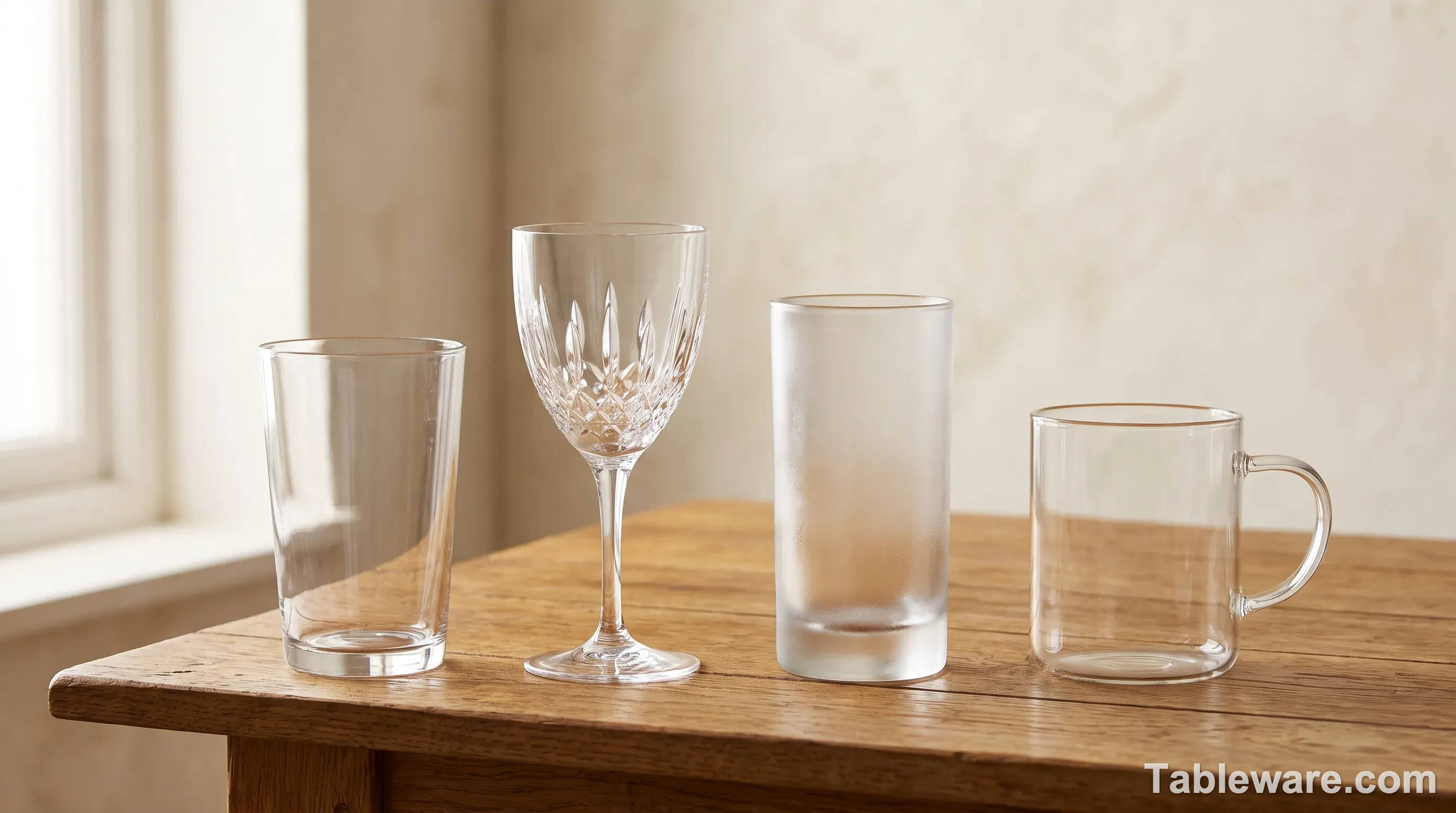 4 Types of Glass for Drinking Glasses: A Buyer's Breakdown