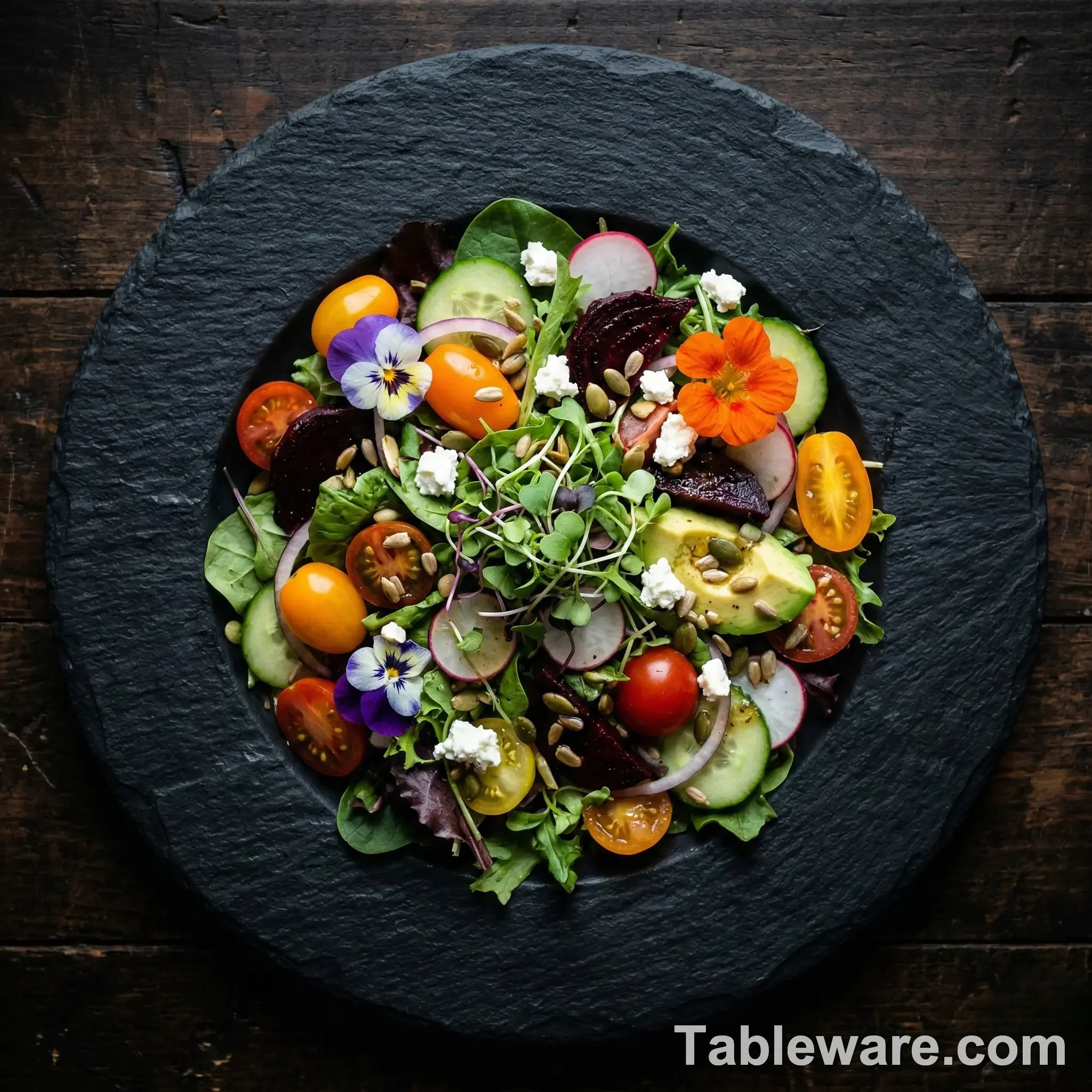 Midnight Slate Texture Plate